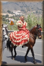 Vrouw te paard