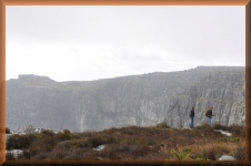 Boven op tafelberg