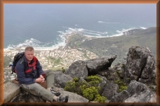 Boven op tafelberg
