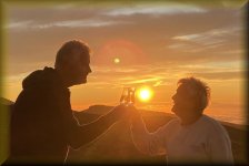 Zonsondergang bij de Teide; Mirador de El Corral del Niño
